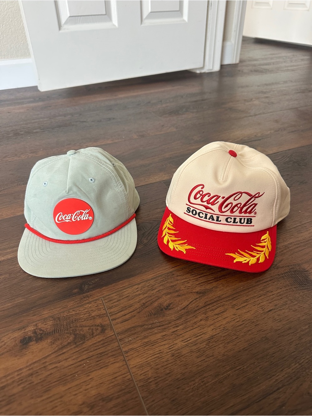 Coca Cola Cap Set - Cream, Light Green & Red Accents